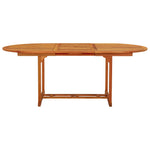 HKH Mesa de Jardim 200x100x75 Cm Madeira de Eucalipto Maciça - Marrom