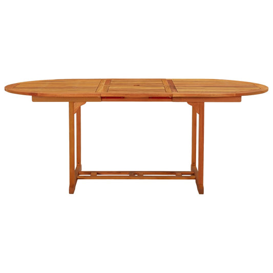 HKH Mesa de Jardim 200x100x75 Cm Madeira de Eucalipto Maciça - Marrom