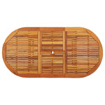 HKH Mesa de Jardim 200x100x75 Cm Madeira de Eucalipto Maciça - Marrom