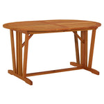 HKH Mesa de Jardim 200x100x75 Cm Madeira de Eucalipto Maciça - Marrom
