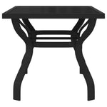 HKH Mesa de Jardim Aço e Vidro - Preto