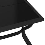 HKH Mesa de Jardim Aço e Vidro - Preto