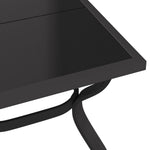 HKH Mesa de Jardim Aço e Vidro Cinza/preto - Cinzento