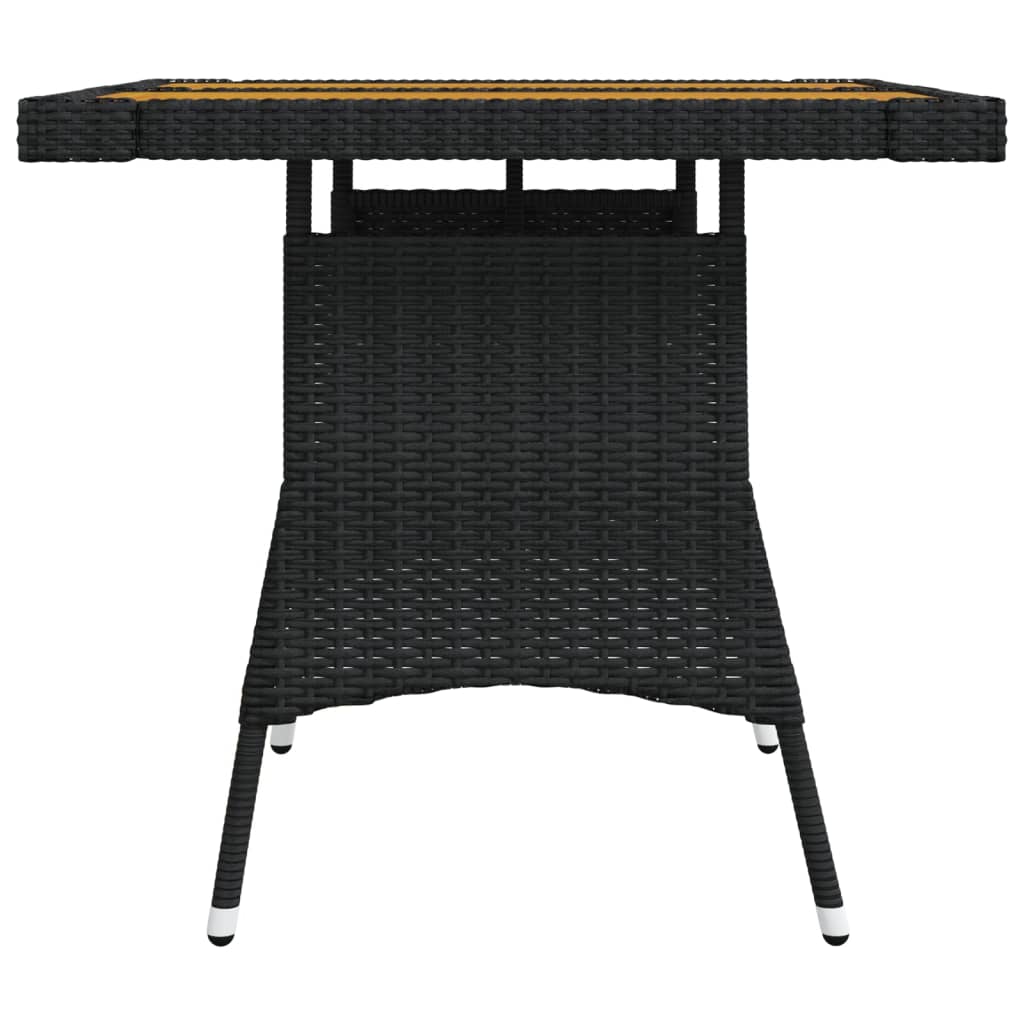 HKH Mesa de Jardim Vime Pe e Acácia Maciça - Preto