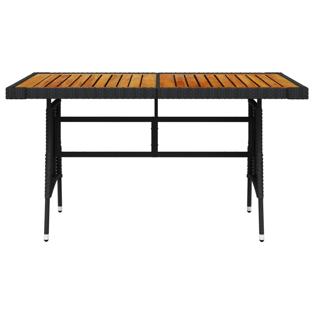 HKH Mesa de Jardim Vime Pe e Acácia Maciça - Preto