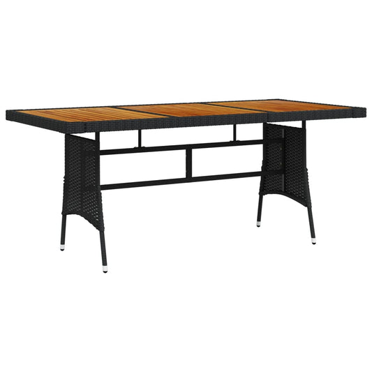 HKH Mesa de Jardim Vime Pe e Acácia Maciça - Preto