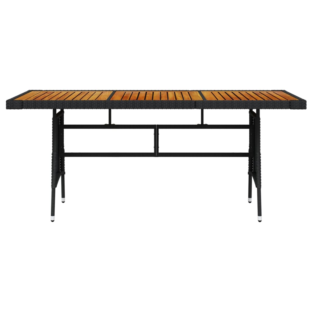 HKH Mesa de Jardim Vime Pe e Acácia Maciça - Preto