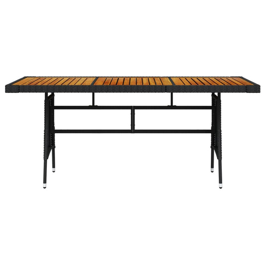 HKH Mesa de Jardim Vime Pe e Acácia Maciça - Preto