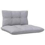 HKH 4 Pcs Conjunto Lounge de Jardim C/ Almofadões Cinzentos Pinho - Cinzeto