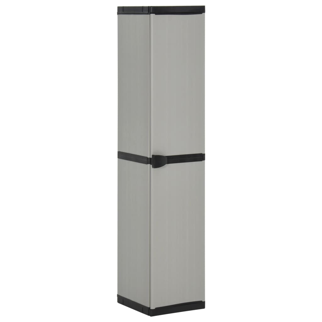 HKH Armario Almacenamiento Jardín 3 Estantes / - Negro