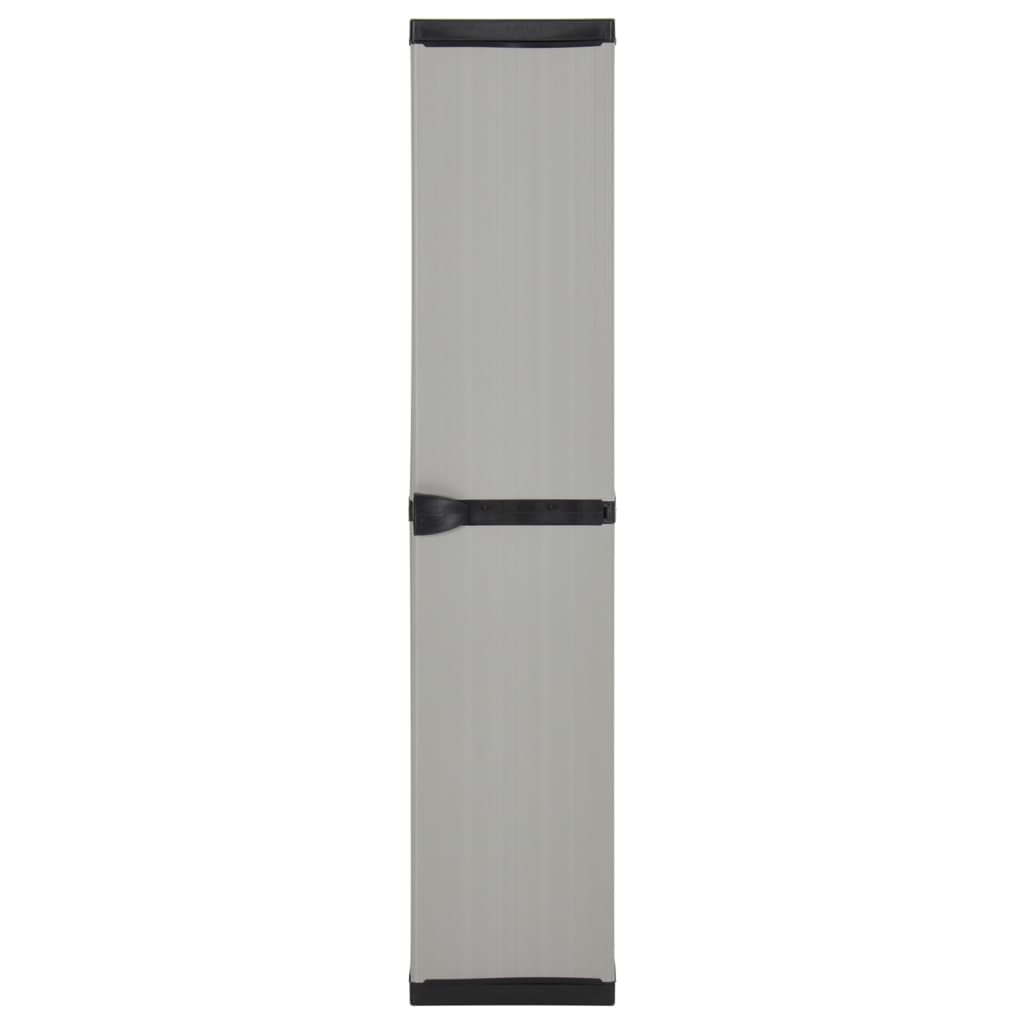 HKH Armario Almacenamiento Jardín 3 Estantes / - Negro