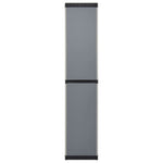HKH Armário Arrumação Jardim 3 Prateleiras / - Preto