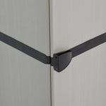 HKH Armário Arrumação Jardim 3 Prateleiras / - Preto