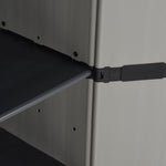 HKH Armário Arrumação Jardim 3 Prateleiras / - Preto