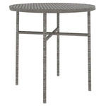 HKH 3 Pcs Conjunto de Jantar para Jardim Vime Pe Cinzento - Cinzeto