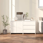 HKH Aparadores 2 Peças em Madeira Processada 70 X 41 X 75 Cm - Branco
