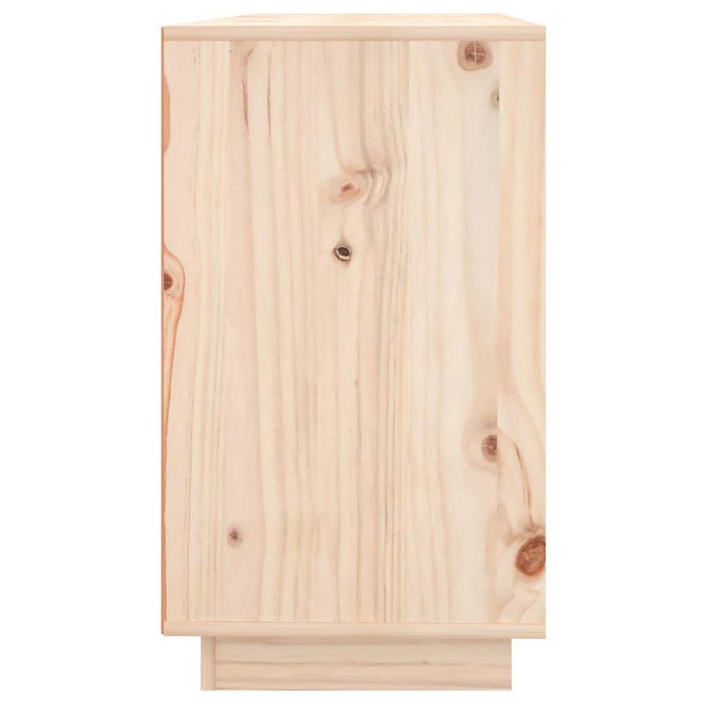 Aparador moderno HKH de madera maciza de pino sin tratar 111 x 34 x 60 cm