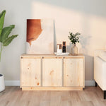 Aparador moderno HKH de madera maciza de pino sin tratar 111 x 34 x 60 cm