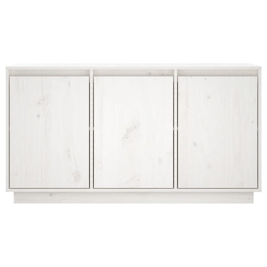 HKH Aparador Moderno em Pinho Maciço 111 X 34 X 60 Cm - Branco