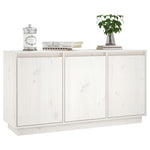 HKH Aparador Moderno de Pino Macizo 111 x 34 x 60 cm - Blanco