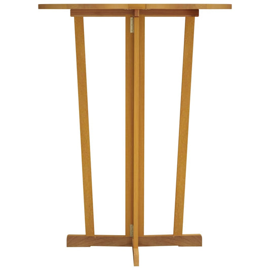 HKH Mesa de Bar Dobrável 90x65x105 Cm Madeira de Teca Maciça - Marrom
