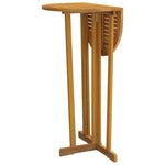 HKH Mesa de Bar Dobrável 90x65x105 Cm Madeira de Teca Maciça - Marrom