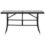 HKH Mesa de Jardim em Vime Pe - Preto