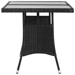 HKH Mesa de Jardim em Vime Pe - Preto