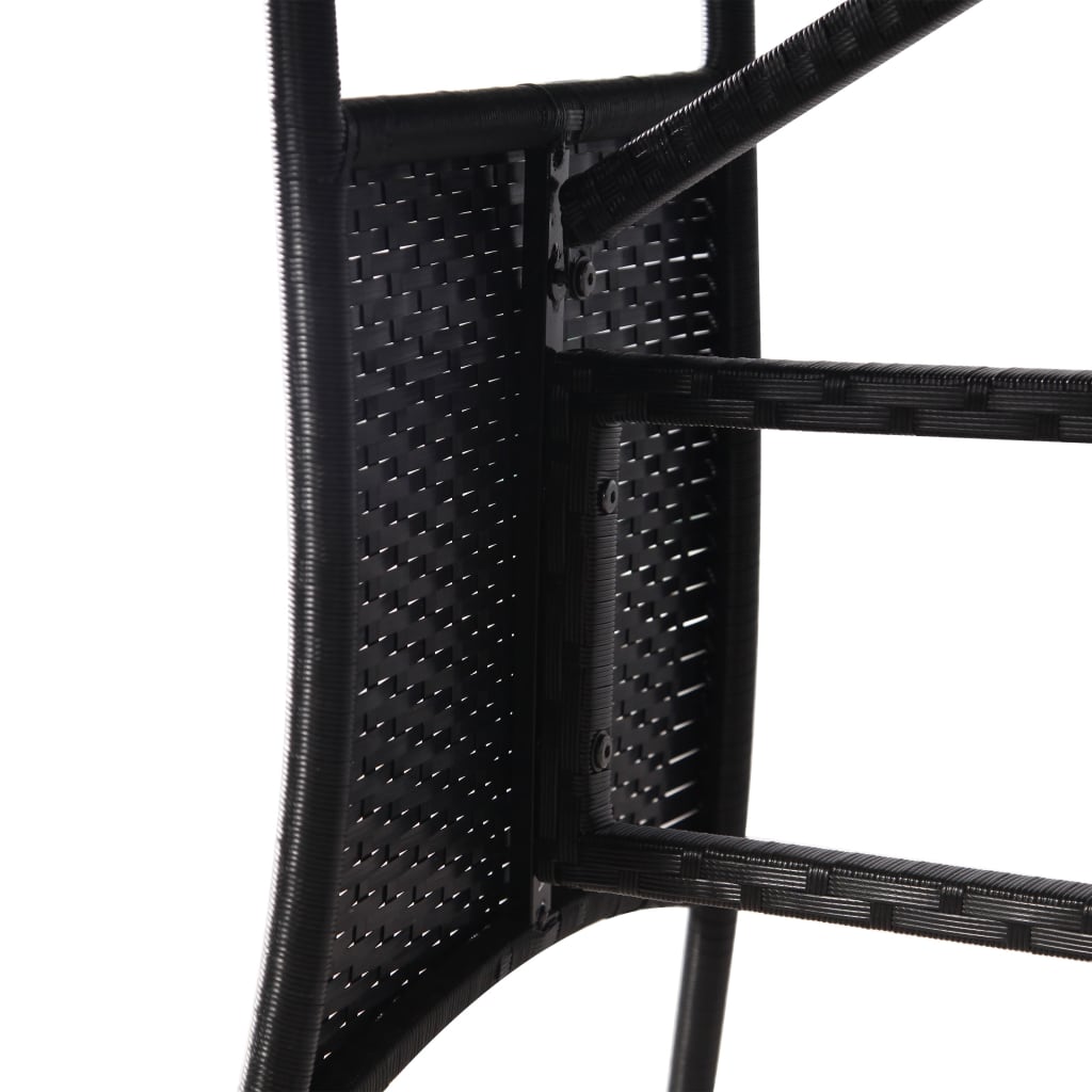 HKH Mesa de Jardim em Vime Pe - Preto