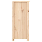 Aparador rústico HKH de madera maciza de pino (sin tratar) 70 x 35 x 80 cm