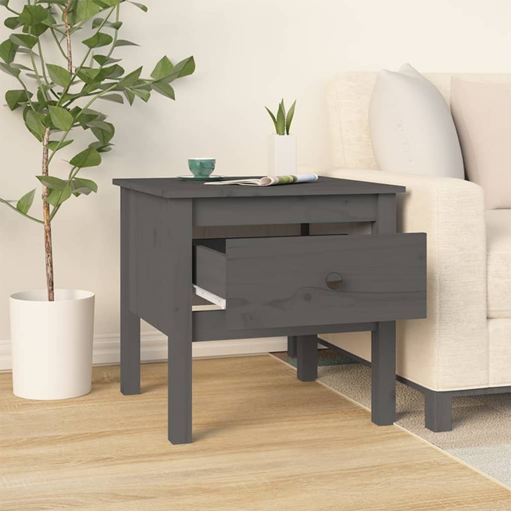 HKH Mesa Auxiliar Gris en Pino