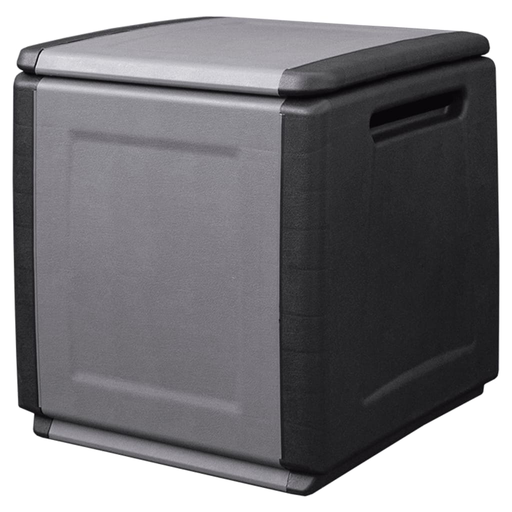 HKH Caixa Arrumação P/ Jardim 130l Cinza-escuro E Preto - Cinzento