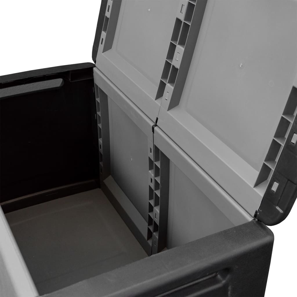 HKH Caixa Arrumação P/ Jardim 230l Cinza-escuro E Preto - Cinzento