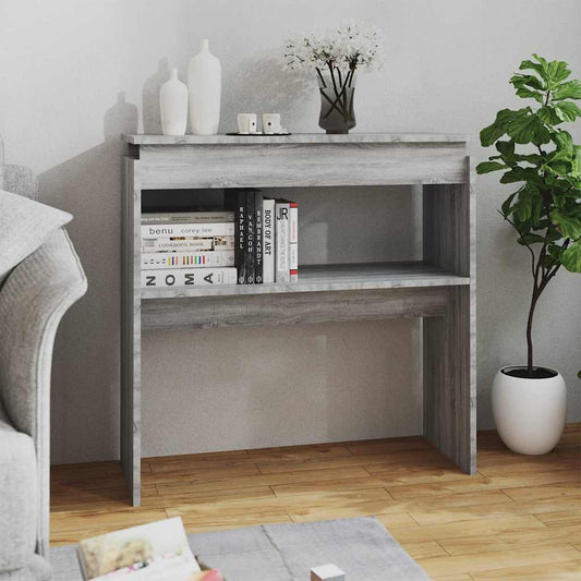 HKH Mesa auxiliar de madera manufacturada - Gris