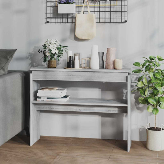 HKH Mesa auxiliar de madera manufacturada - Gris