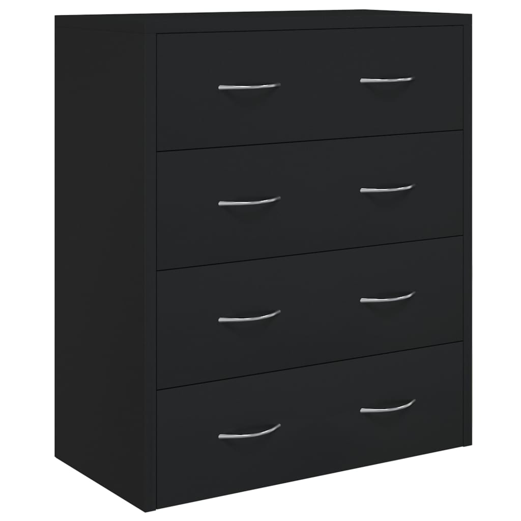HKH Aparador en derivados de madera 60 X 30,5 X 71 Cm - Negro