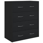 HKH Aparador em derivados de Madeira 60 X 30,5 X 71 Cm - Preto