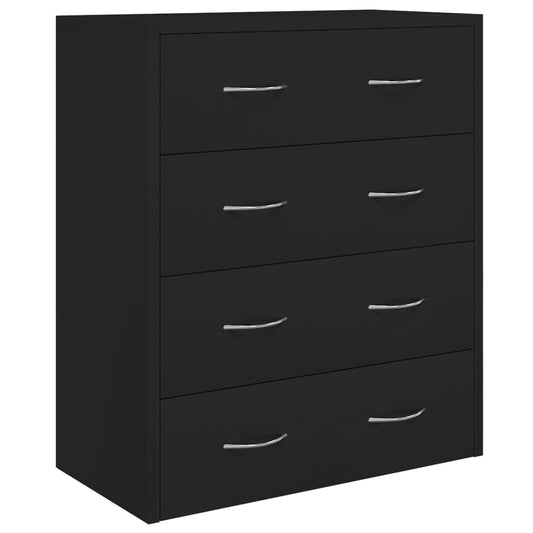 HKH Aparador em derivados de Madeira 60 X 30,5 X 71 Cm - Preto