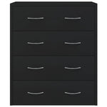 HKH Aparador em derivados de Madeira 60 X 30,5 X 71 Cm - Preto