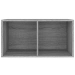 HKH Caixa Discos Vinil Sonoma - 71x34x36cm - Cinzento