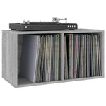 HKH Caixa Discos Vinil Sonoma - 71x34x36cm - Cinzento