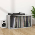 HKH Caixa Discos Vinil Sonoma - 71x34x36cm - Cinzento