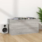 HKH Caixa Discos Vinil Sonoma - 71x34x36cm - Cinzento