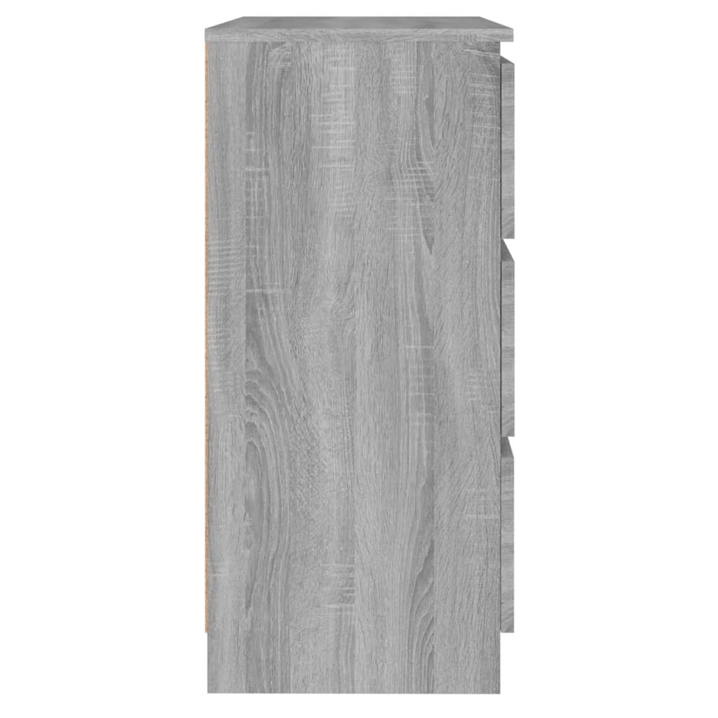 HKH Aparador Alto de Madera Procesada 60 x 35 x 76 cm - Sonoma Gris
