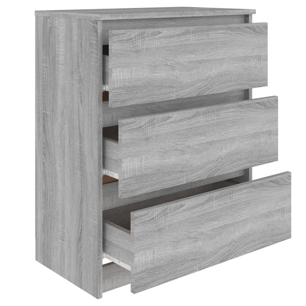 HKH Aparador Alto de Madera Procesada 60 x 35 x 76 cm - Sonoma Gris