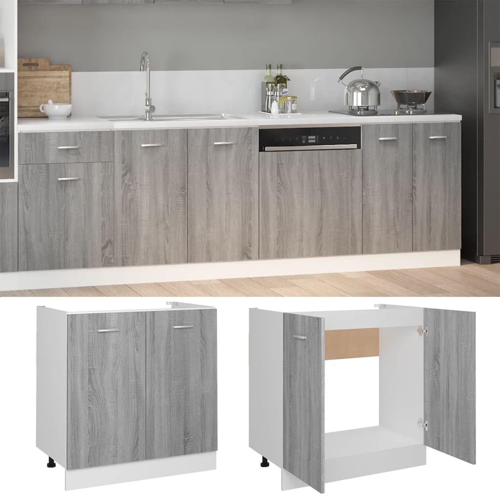 HKH Mueble Bajo Fregadero Lyon Sonoma - Gris