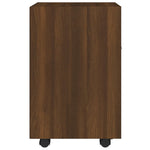 Mueble Auxiliar con Ruedas HKH en Roble - 33x38x60cm - Marrón
