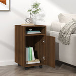 Mueble Auxiliar con Ruedas HKH en Roble - 33x38x60cm - Marrón