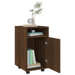 Mueble Auxiliar con Ruedas HKH en Roble - 33x38x60cm - Marrón
