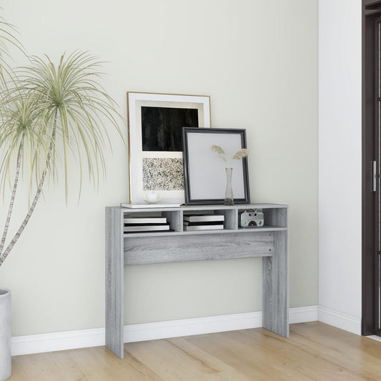 HKH Mesa auxiliar de madera manufacturada - Gris